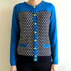Oxmo Cardigan with pockets & polka dots